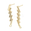 Brass Stud Earring Finding KK-C031-22G-1