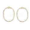 Oval Rack Plating Alloy Pendants PALLOY-T090-01G-B-NR-2
