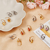 40Pcs 2 Colors 304 Stainless Steel Leverback Earring Settings STAS-BBC0003-73-4