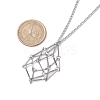 Non-Tarnish Stainless Steel Macrame Pouch Empty Stone Holder for Necklace Makings NJEW-JN04821-01-3