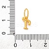 925 Sterling Silver Letter Charms with Jump Rings STER-R008-01G-T-3