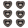 Heart with Evil Eye Appliques DIY-WH0401-28-1
