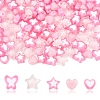 200Pcs 5 Styles Transparent Acrylic Beads TACR-FS0001-54A-1