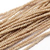 Faceted Rondelle Full Rainbow Plated Electroplate Glass Beads Strands EGLA-M004-2mm-A12-1