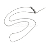 Adjustable 304 Stainless Steel Cable Chain Necklaces NJEW-K270-03P-2