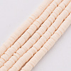 Handmade Polymer Clay Bead Strands X-CLAY-T002-4mm-76-1