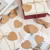 100Pcs Lace Edged Heart Paper Gift Tags CDIS-CP0001-01B-3