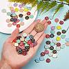 120Pcs 12 Colors Golden Plated Alloy Charms ENAM-SZ0001-64D-4