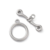 Non-Tarnish 304 Stainless Steel Ring Toggle Clasps STAS-A092-09C-P-1