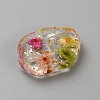 Transparent Resin with Dried Flower Pendants LS-RESI-TAC0018-37B-2