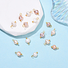 15Pcs 3 Styles Natural Freshwater Pearl Two Sides Polished Charms PALLOY-YW00091-01-1