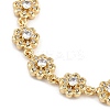 Brass Micro Pave Cubic Zirconia Link Bracelets for Women BJEW-U013-01G-07-2