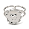 Non-Tarnish 304 Stainless Steel Open Cuff Rings RJEW-Z018-27P-2
