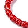 Handmade Lampwork Chevron Beads Strands LAMP-K041-01B-20-4