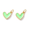 Rack Plating Brass Enamel Charms KK-D073-27G-01-2