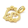 Heart Brass Pendants KK-I714-04G-S-2
