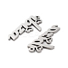 Non-Tarnish 201 Stainless Steel Pendants STAS-A090-28D-P-2