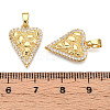Brass Micro Pave Cubic Zirconia Pendants KK-N254-241G-3