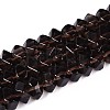Natural Ice Obsidian Beads Strands G-D091-A26-4
