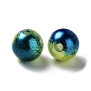 Rainbow ABS Plastic Imitation Pearl Beads OACR-Q174-6mm-16-2