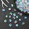 100Pcs 10 Styles Transparent Glass Beads GLAA-CJ0001-93-6