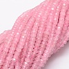 Dyed Natural Malaysia Jade Rondelle Beads Strands G-E316-2x4mm-32-3