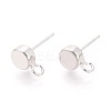 Brass Stud Earring Findings KK-WH0065-09D-S-3