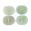 4Pcs 4 Styles Natural Green Aventurine Display Decorations G-F786-02C-05-1