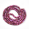 Baking Paint Glass Beads Strands X-DGLA-N003-6mm-B03-3