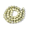 Ombre Effect Dyed Electroplate Opaque Glass Beads Strands EGLA-Q130-01A-10-3