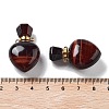 Dyed & Heated Natural Red Tiger Eye Perfume Bottle Pendants G-A026-16C-01-3