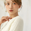 16Pcs 2 Colors Brass Clip-on Earring Findings KK-BBC0022-29-6