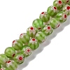 Handmade Millefiori Lampwork Beads Strands LAMP-G164-02D-1