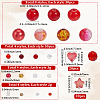 DIY Round Acrylic & Glass Beads Jewelry Making Findings Kits DIY-SP0003-01F-2