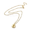 Initial Letter Brass Pendant Necklace NJEW-A015-21G-D-2