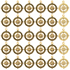 50Pcs Tibetan Style Alloy Pendants FIND-SC0020-97-1