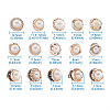 Safety Brooches & 1-Hole Shank Buttons Sets BUTT-TA0001-02-11