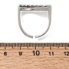 Brass Cuff Open Rings for Women RJEW-F215-10P-4