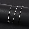 Tarnish Resistant 304 Stainless Steel Snake Chain Necklaces NJEW-F196-14P-4