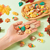 36Pcs 9 Styles Autumn Theme Opaque Resin Cabochons CRES-TA0001-38-7