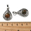 Natural Unakite Pendants G-Q158-05P-25-3