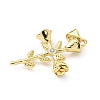 Brass Micro Pave Cubic Zirconia Pendants KK-Z120-54G-05-2