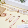 6Pcs 3 Styles Cowhide Leather Cable Straps with Golden Metal Snap Button FIND-CL0001-73A-4