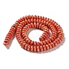 Spray Painted Handmade Polymer Clay Beads Strands CLAY-F004-B-3