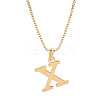 1pc 304 Stainless Steel Letter Pendant Necklaces NJEW-LP0001-38X-G-1