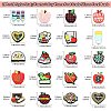 20Pcs 20 Styles Study/Teacher's Day Theme Food Grade Silicone Focal Beads SIL-CJ0001-41-2