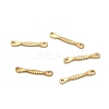 304 Stainless Steel Textured Bar Links Connector Charms STAS-A134-01B-G-1
