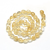 Natural Citrine Beads Strands X-G-R445-8x10-16-2