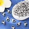 Tarnish Resistant 316 Surgical Stainless Steel Lobster Claw Clasps X-STAS-316-FL12A-6