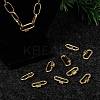 Brass Screw Carabiner Lock Charms KK-T047-08-8